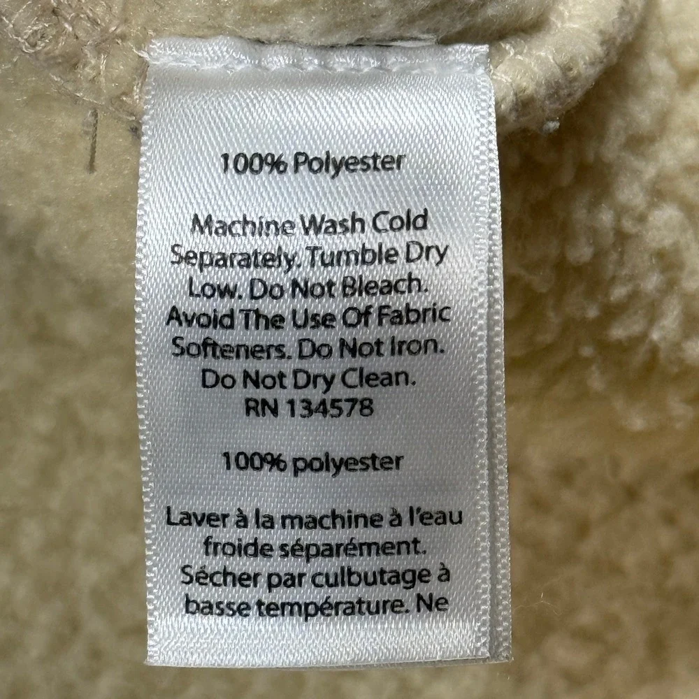 Vineyard Vines Kids‎ XL 18 Tan Fleece Quarter Zip Pullover Sweater Youth - Picture 3 of 10